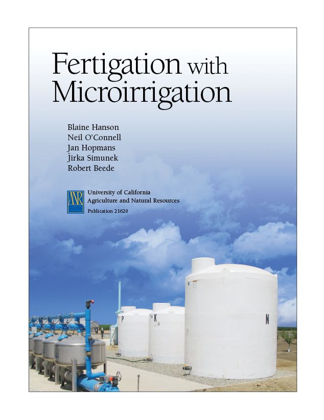 Fertigation with Microirrigation