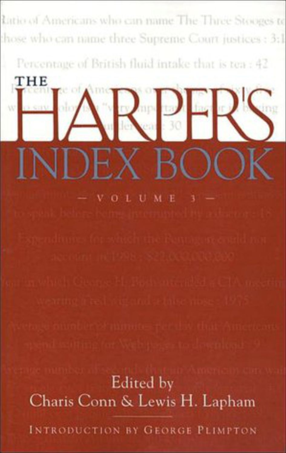 The Harper's Index Book Volume 3