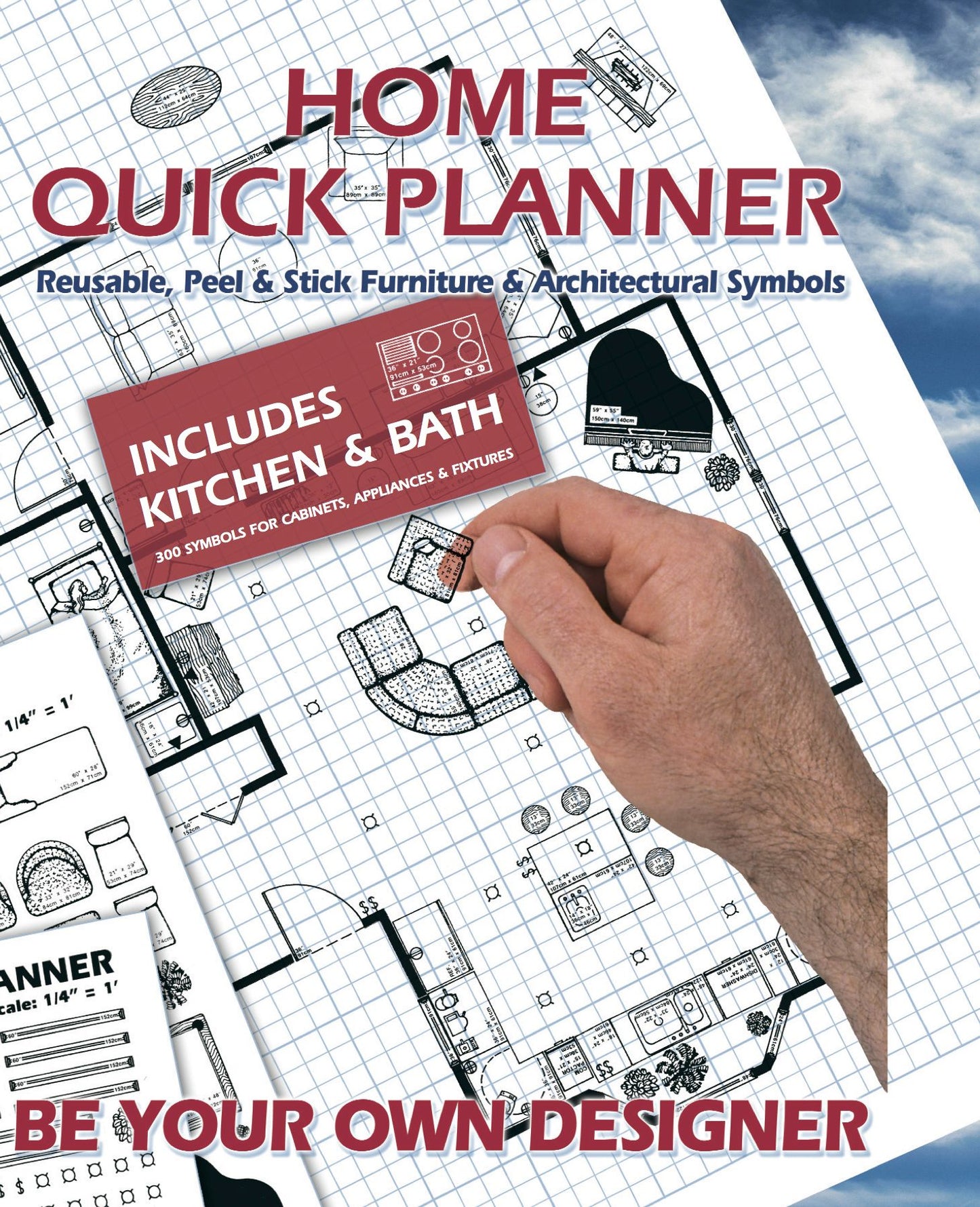 Home Quick Planner: Reusable, Peel and Stick Furniture and Architectural Symbols