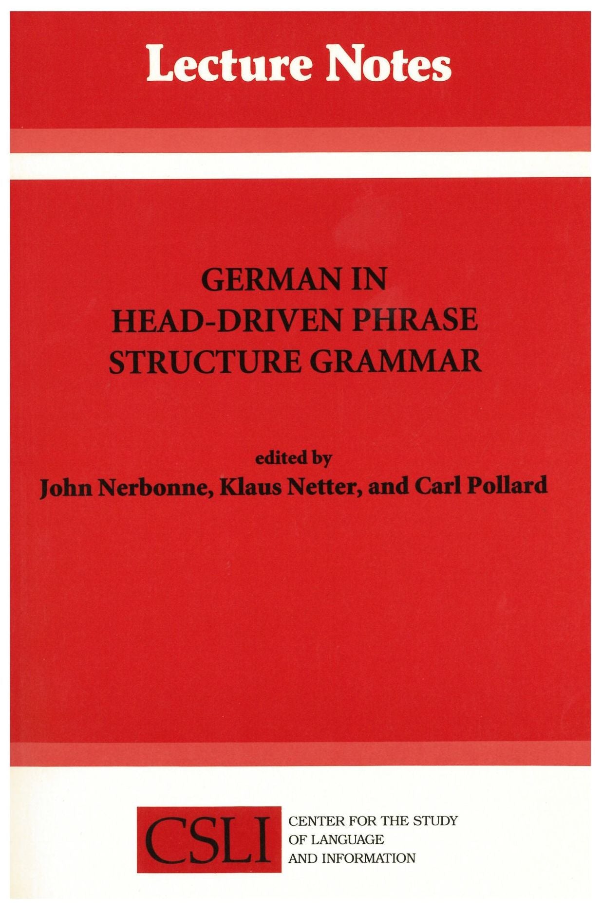 German in Head-Driven Phrase Structure Grammar