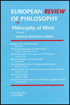European Review of Philosophy: Philosophy of Mind