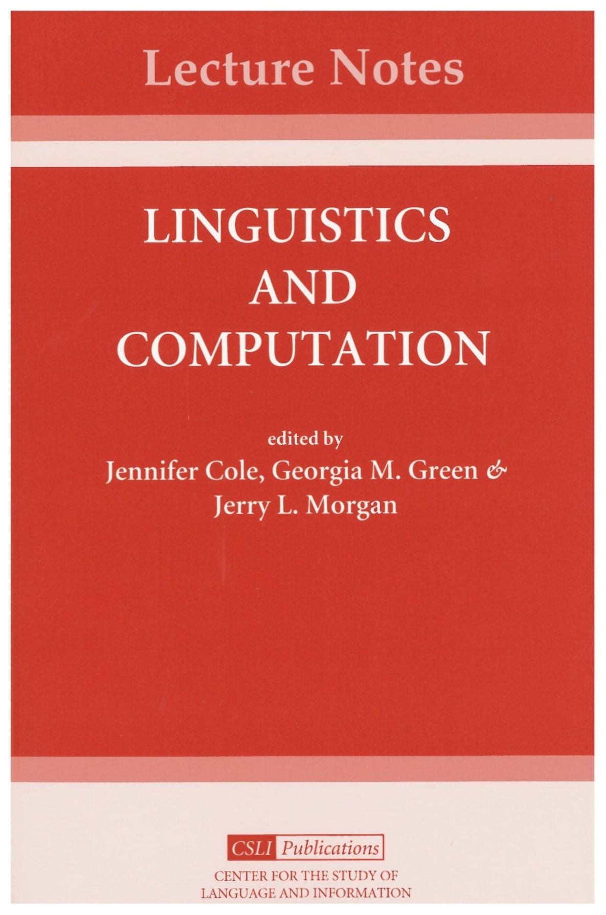 Linguistics and Computation