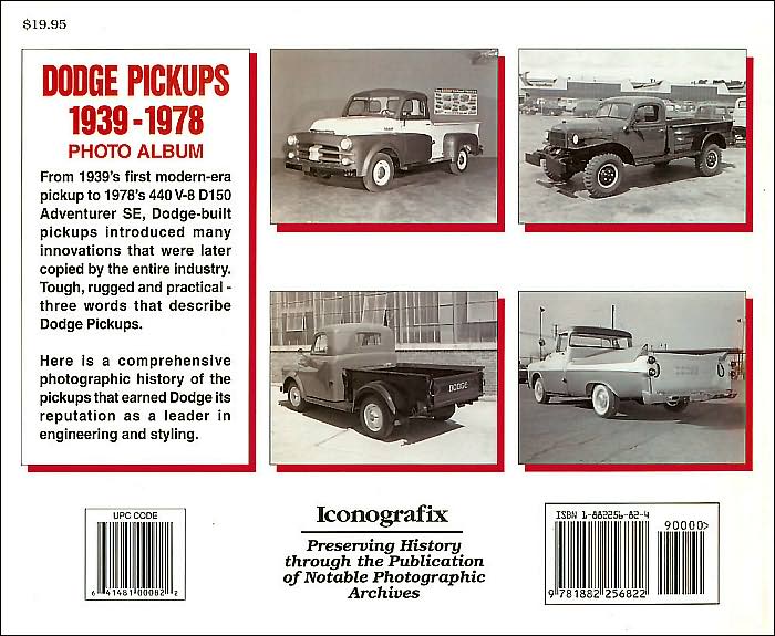 Dodge Pickups 1939-1978 Photo Album