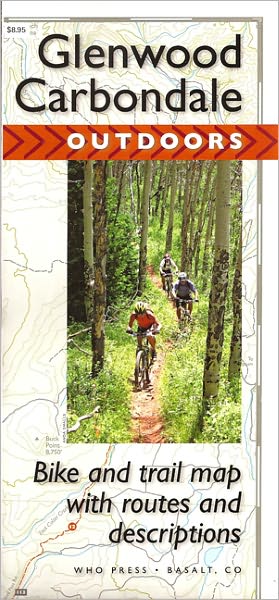 Glenwood to Carbondale Outdoors Map: Bike and Trail Map with Routes and Descriptions