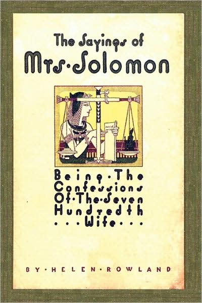 The Sayings Of Mrs. Solomon