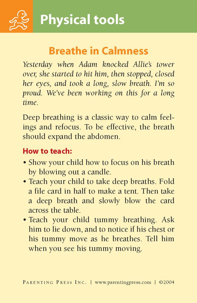 Self-Calming Cards