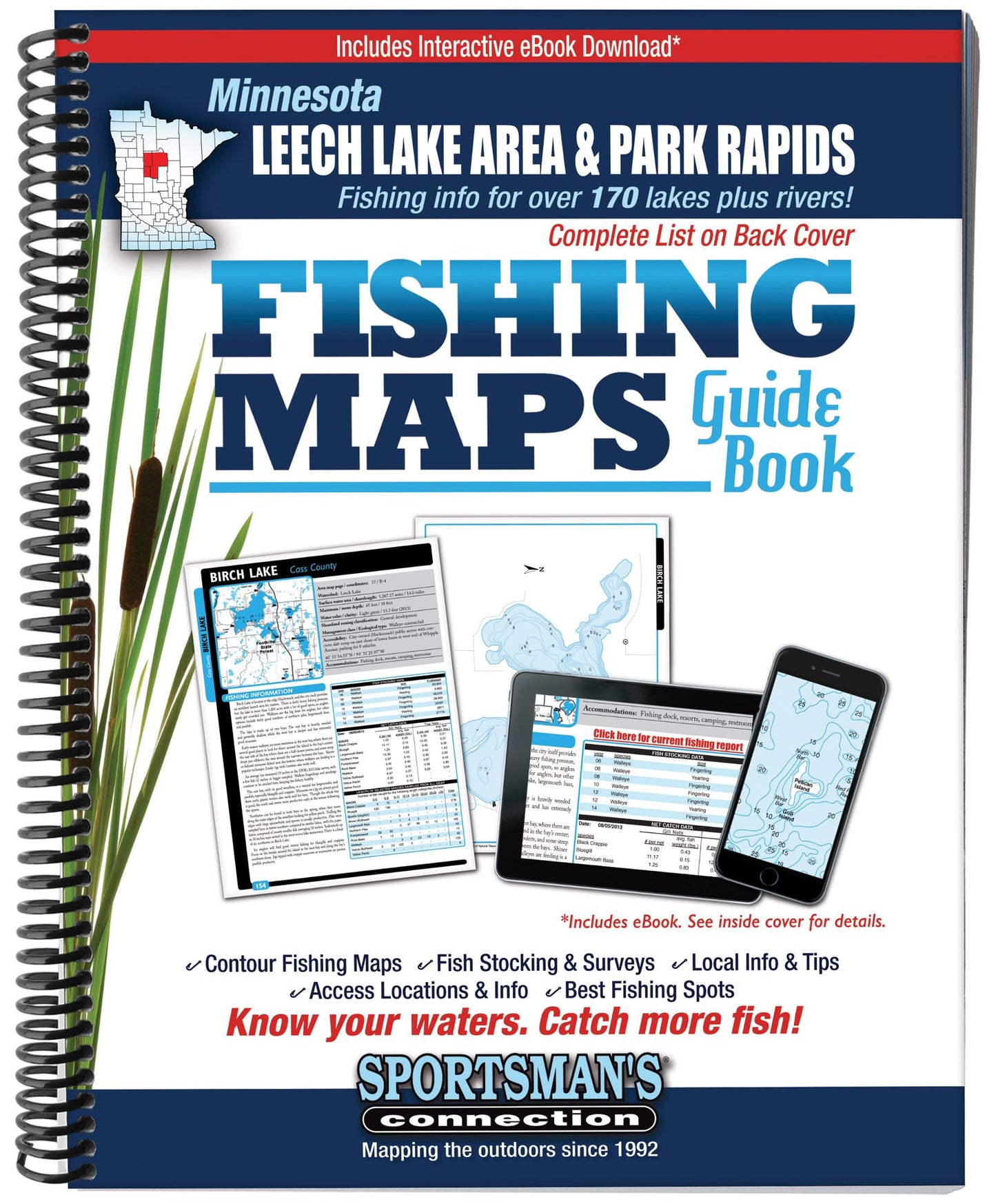 Leech Lake - Cass County & Park Rapids Area Fishing Map Guide