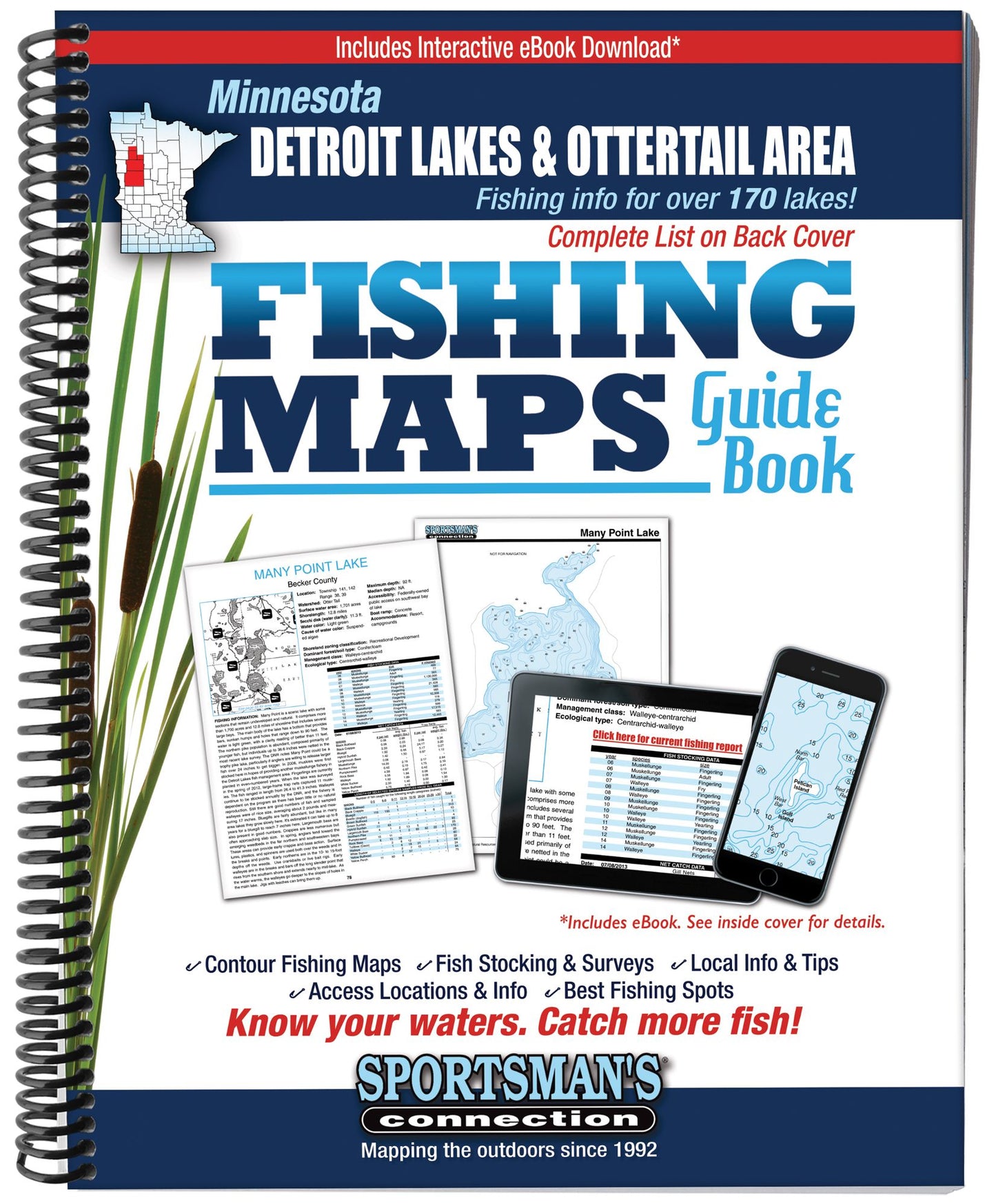 Detroit Lakes and Otter Tail Fishing Map Guide