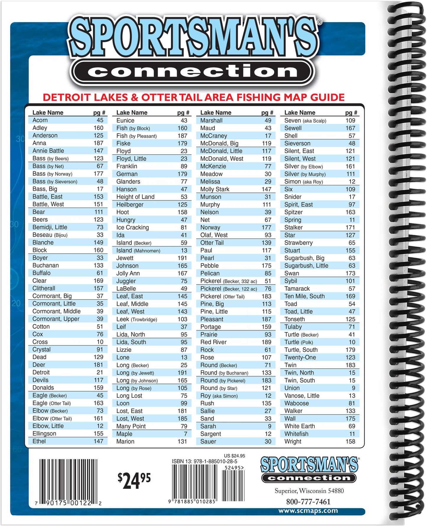 Detroit Lakes and Otter Tail Fishing Map Guide