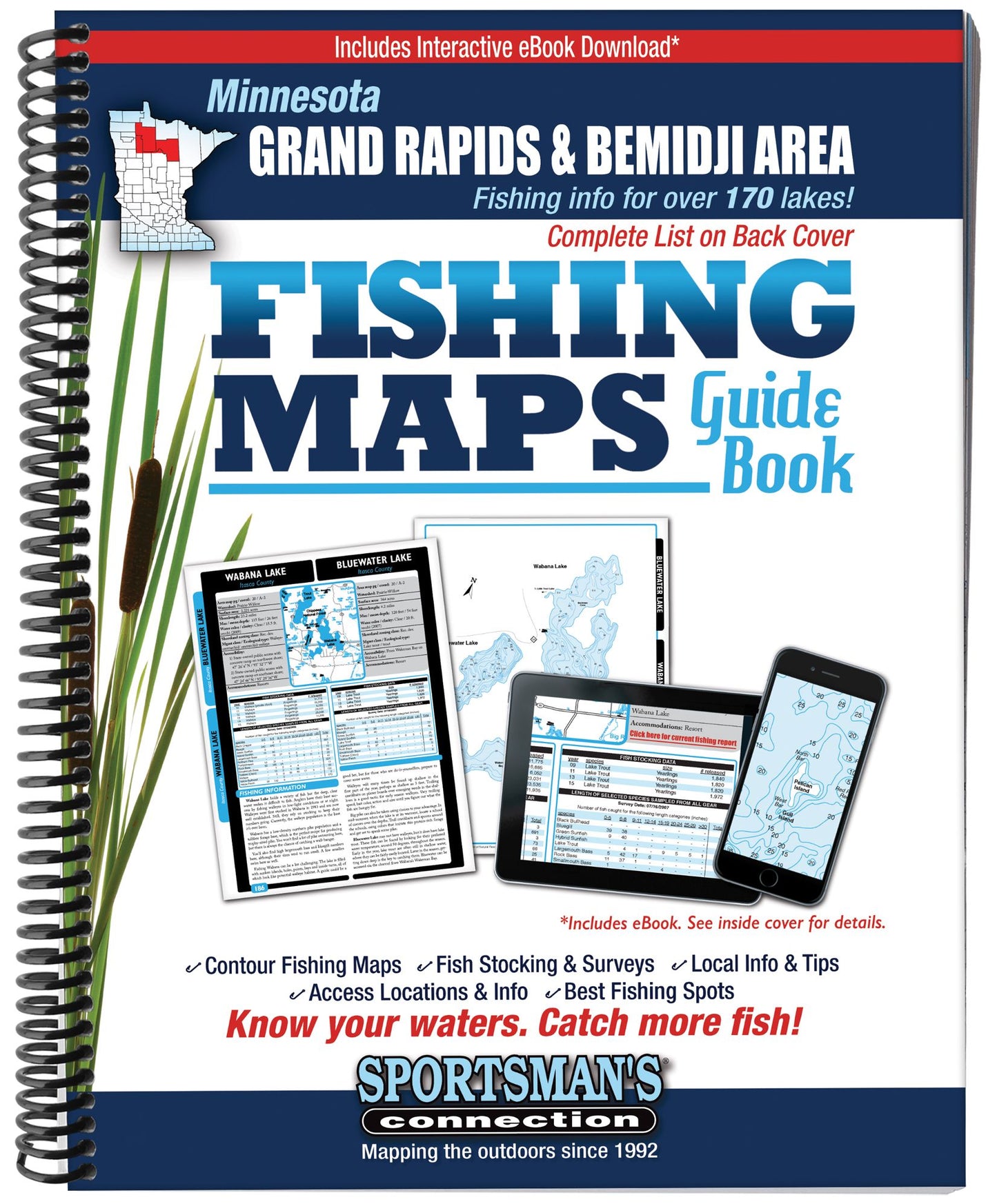 Grand Rapids - Winni & Bemidji Area Fishing Map Guide