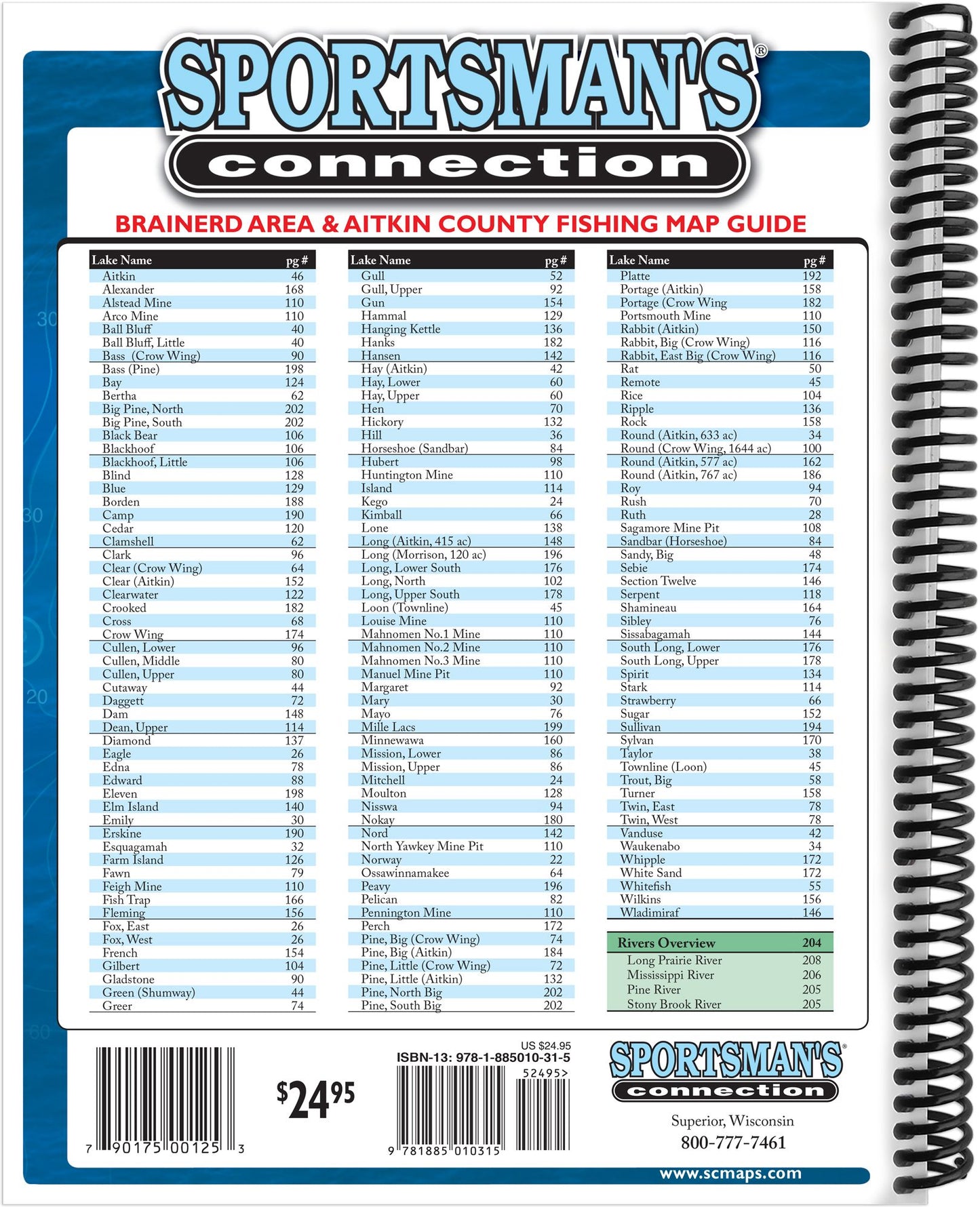 Brainerd Area & Aitkin County Fishing Map Guide