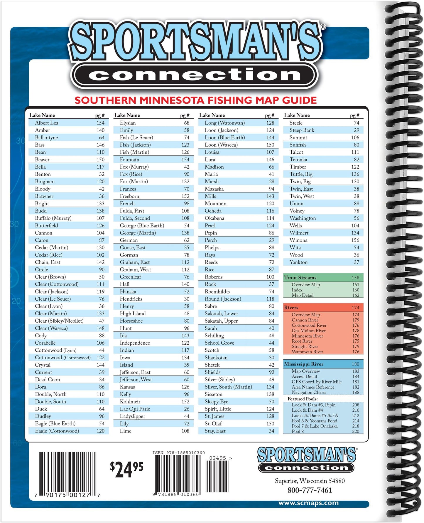 Southern Minnesota Fishing Map Guide