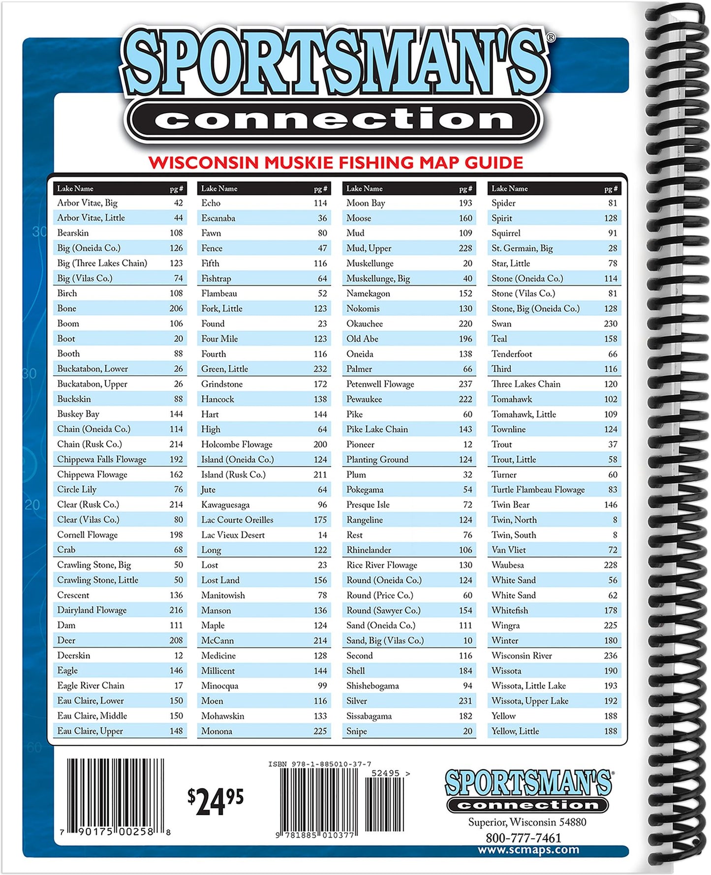 Wisconsin Muskie Fishing Map Guide
