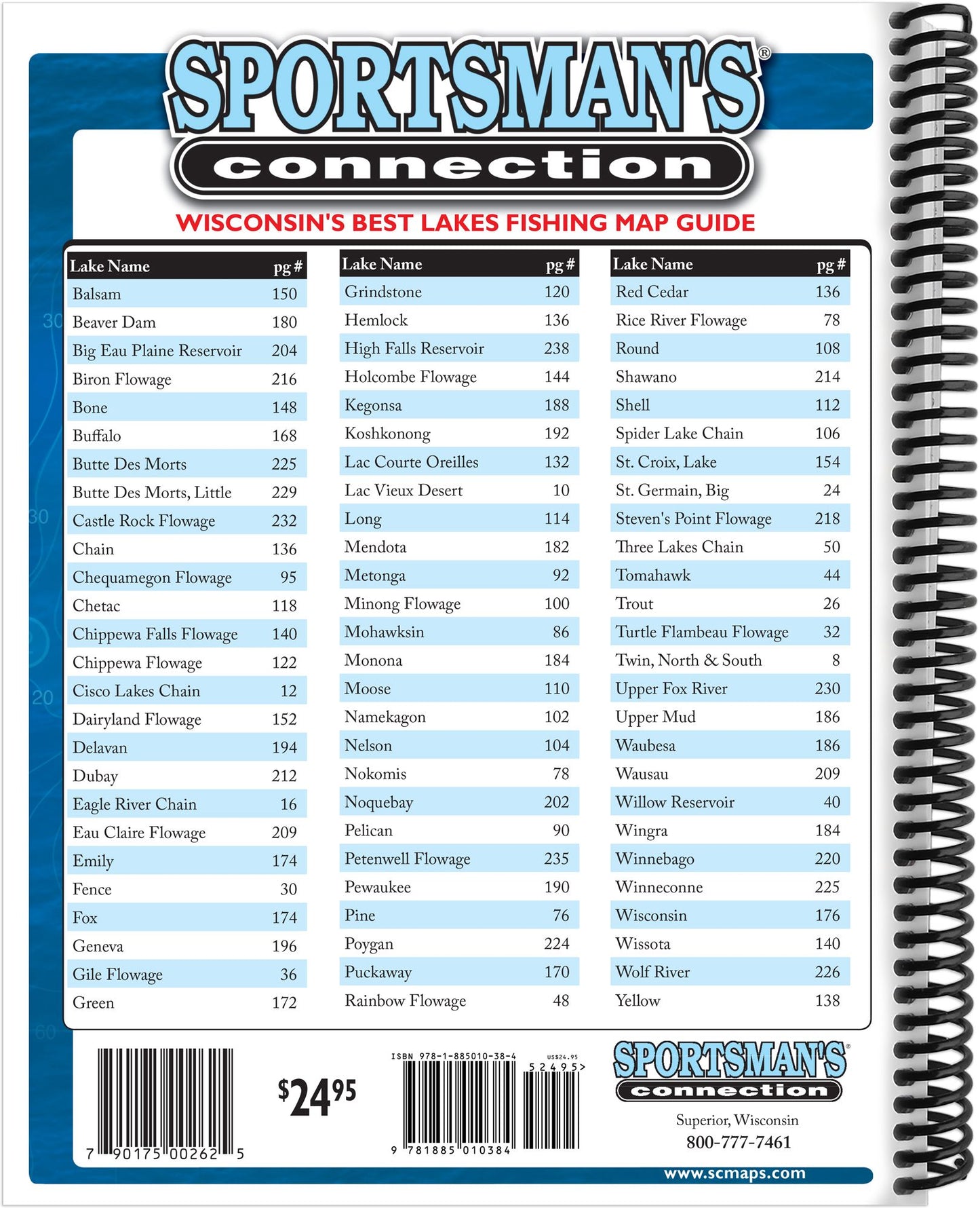 Wisconsin's Best Lakes Fishing Map Guide
