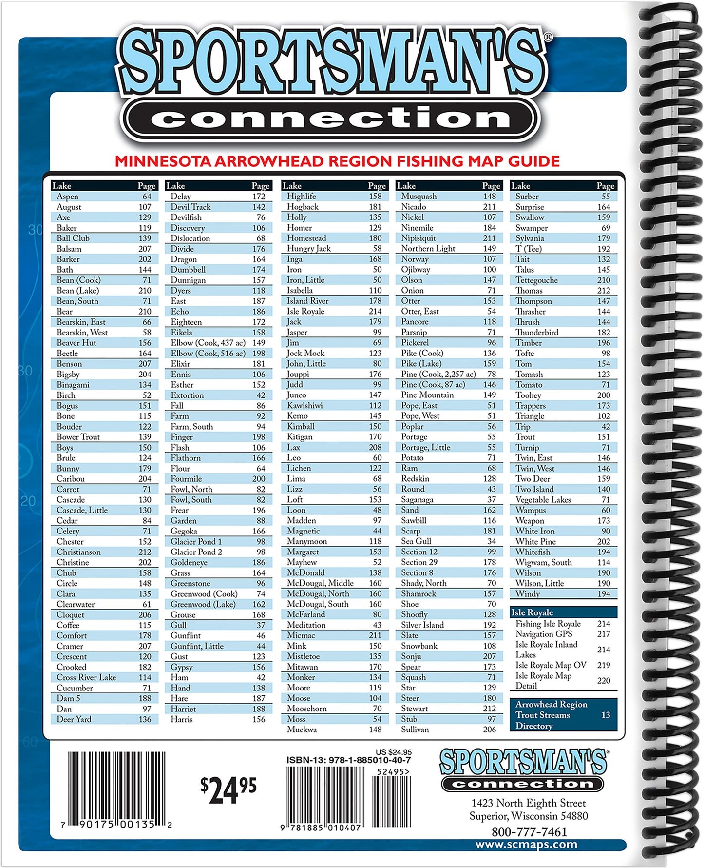Minnesota Arrowhead Region Fishing Map Guides