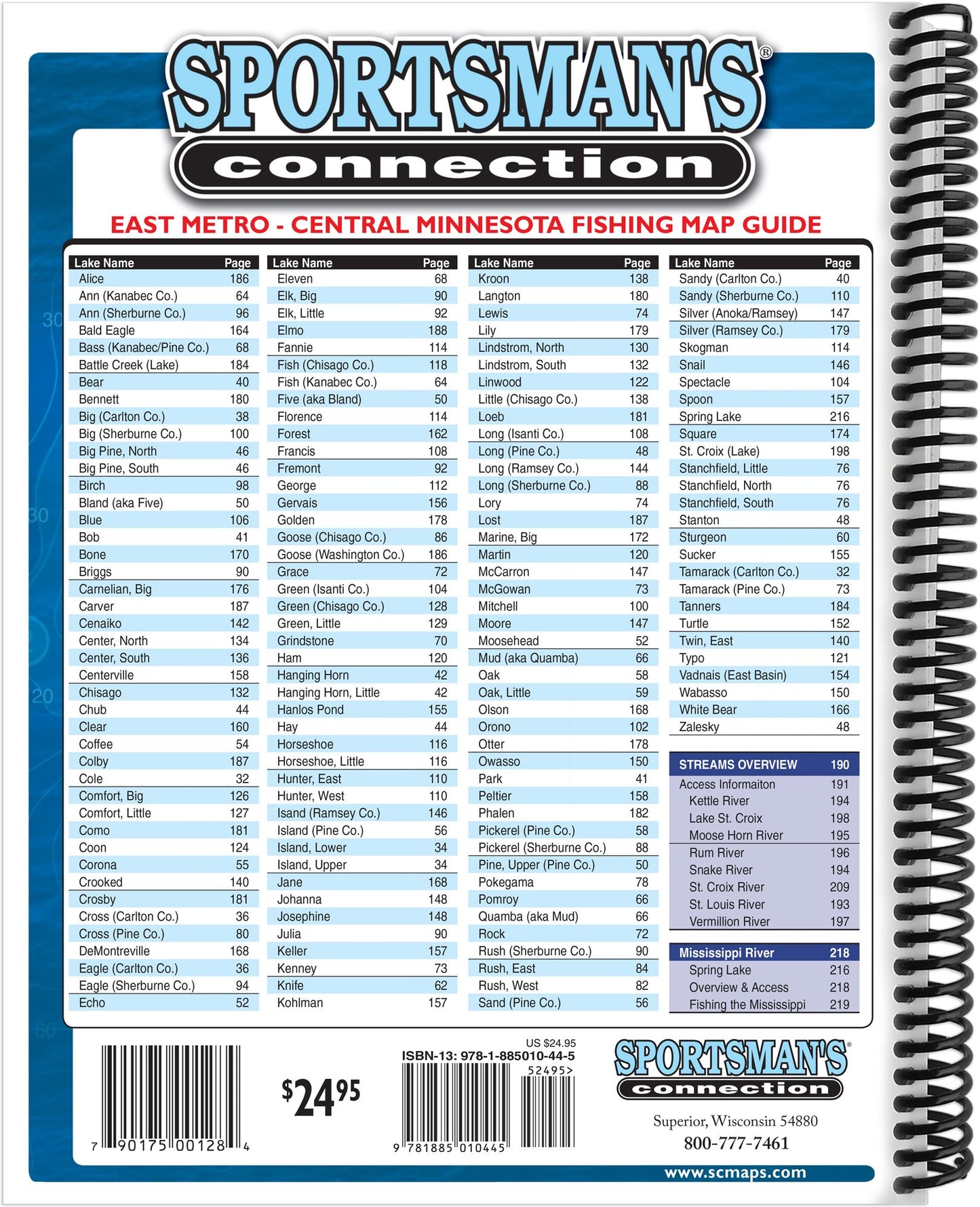 East Metro - Central Minnesota Fishing Map Guide