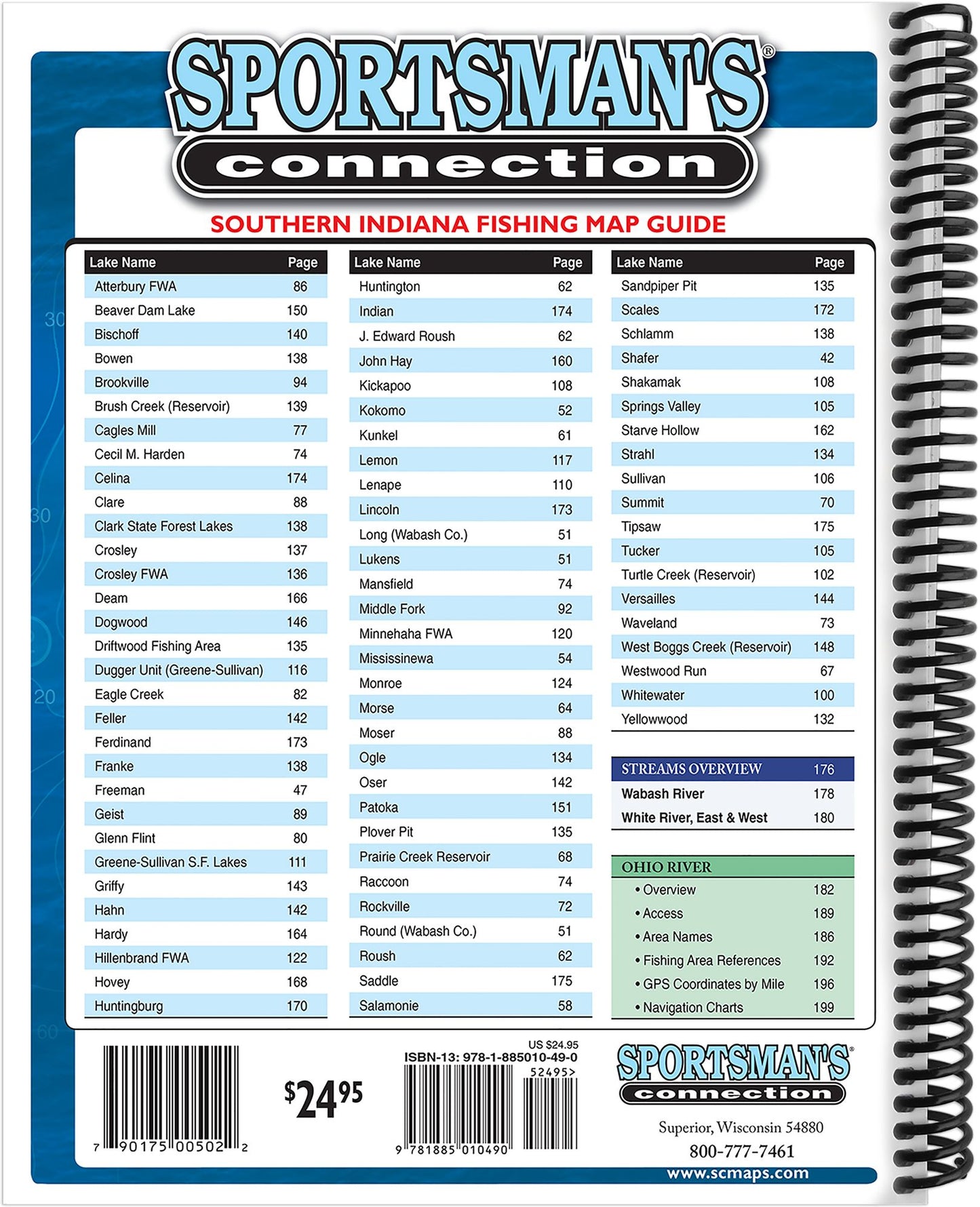 Southern Indiana Fishing Map Guide
