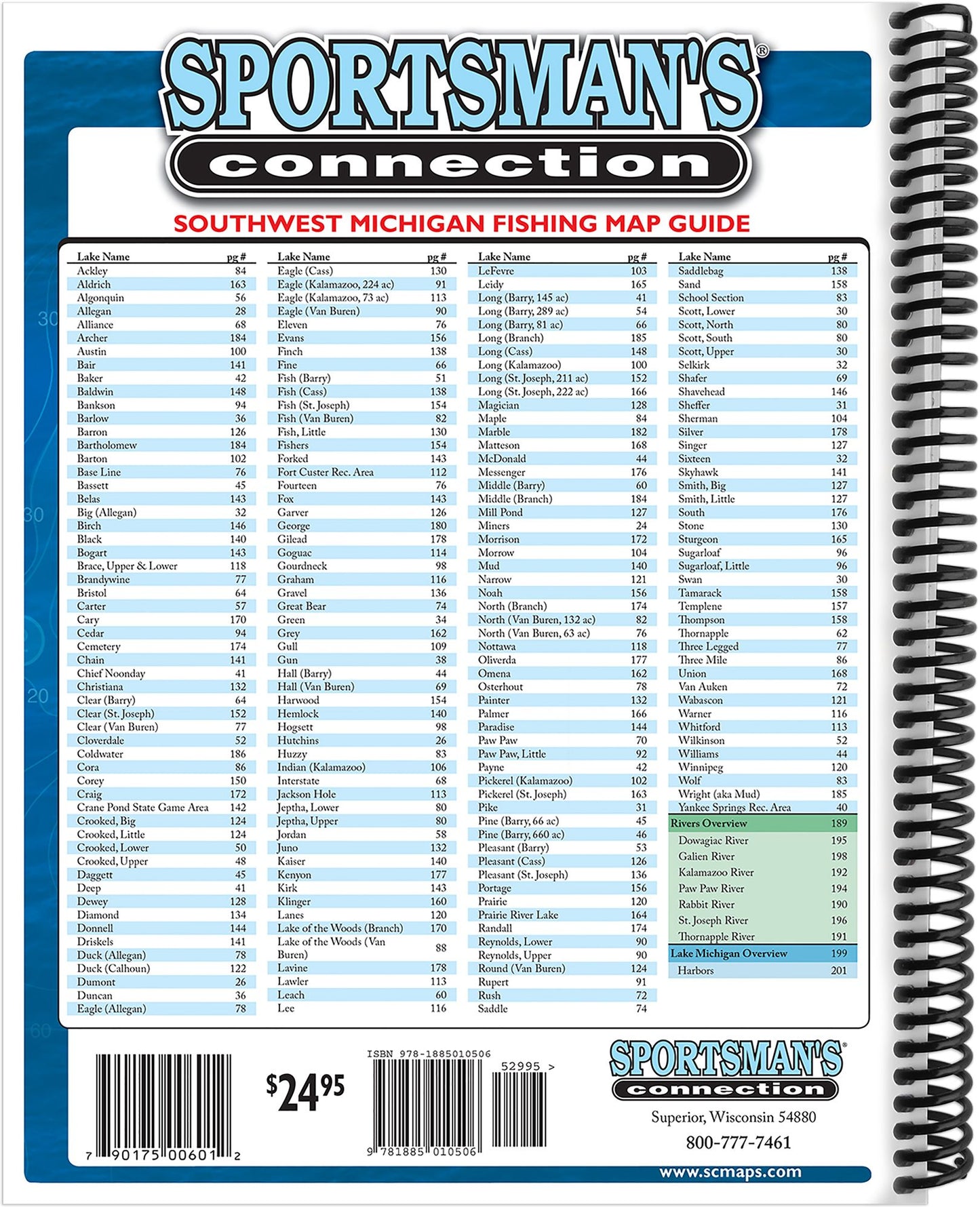 Southwest Michigan Fishing Map Guide