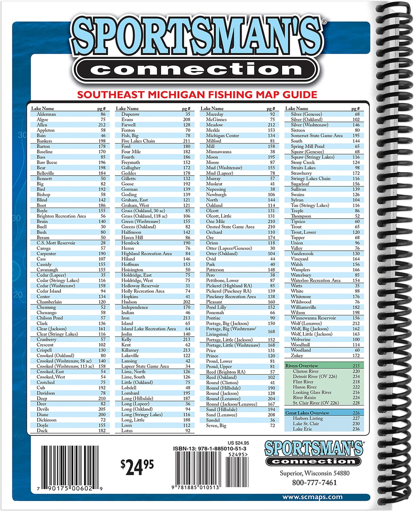 Southeast Michigan Fishing Map Guide
