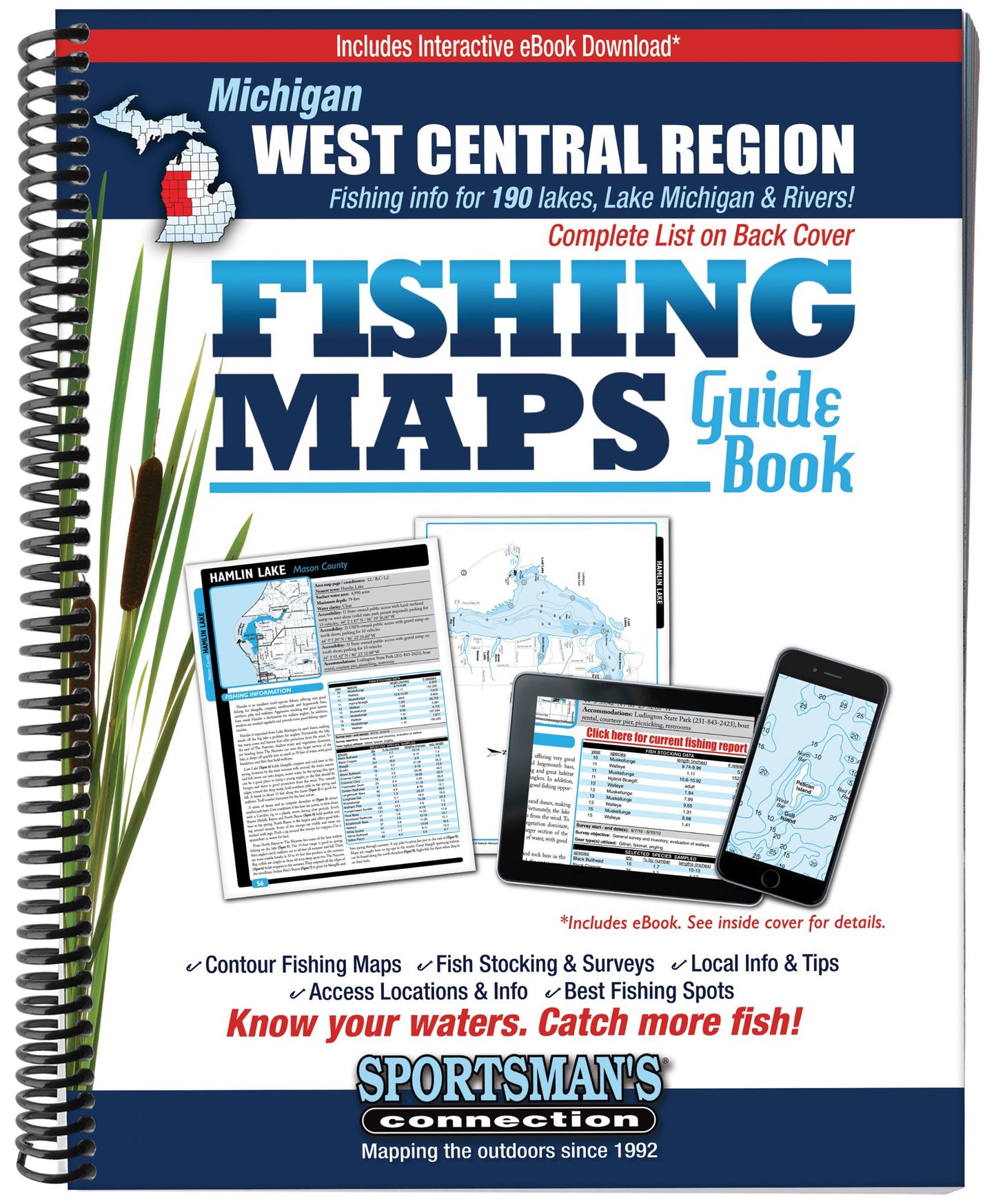 West Central Michigan Fishing Map Guide