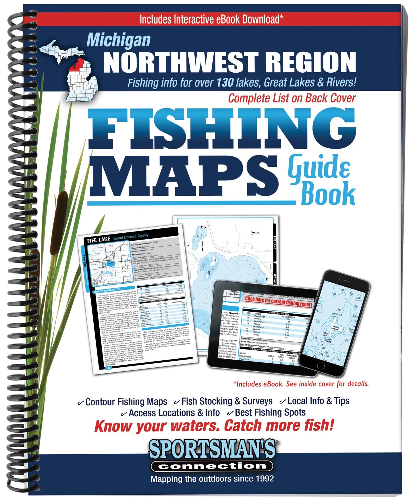 Northwest Michigan Fishing Map Guide