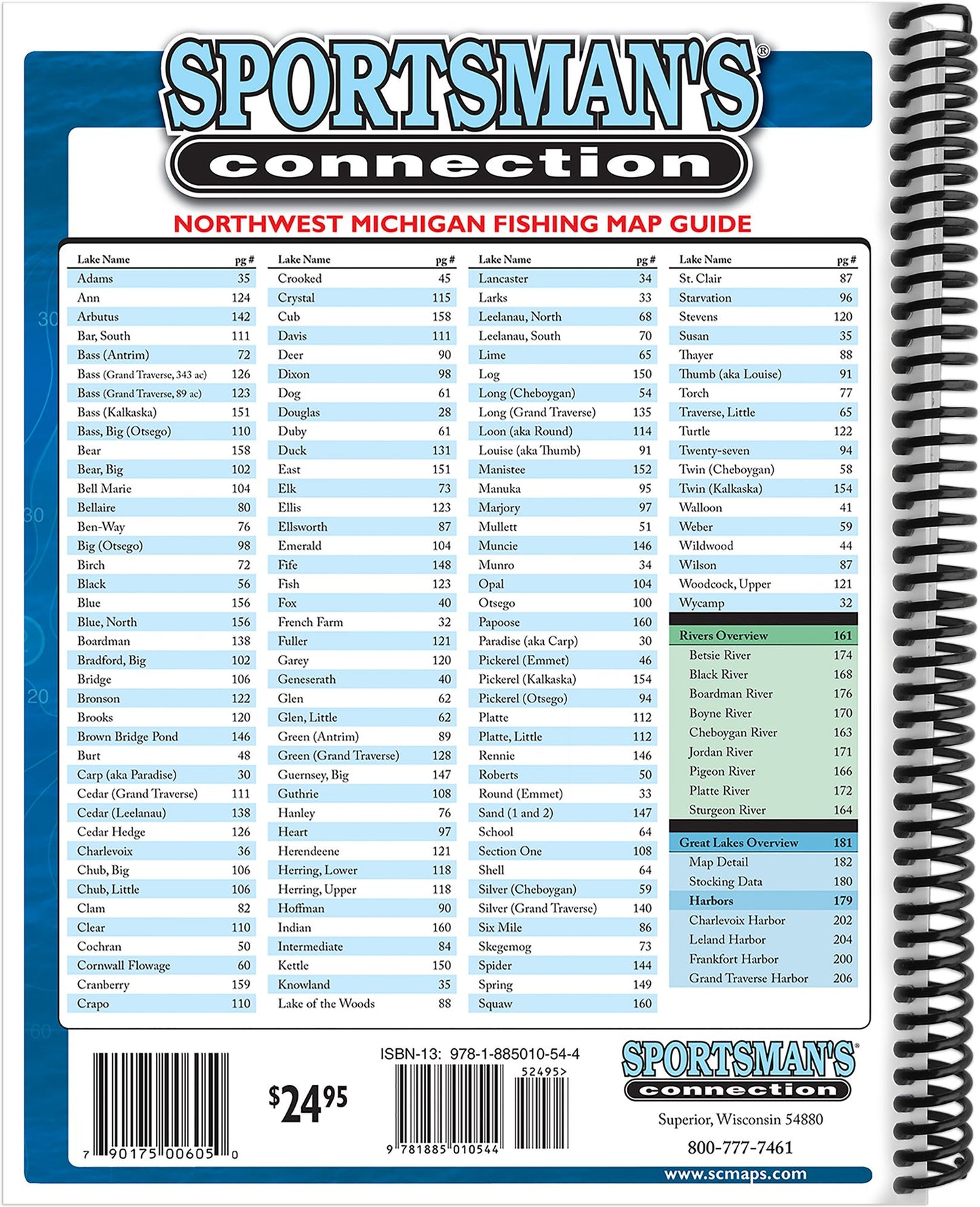 Northwest Michigan Fishing Map Guide