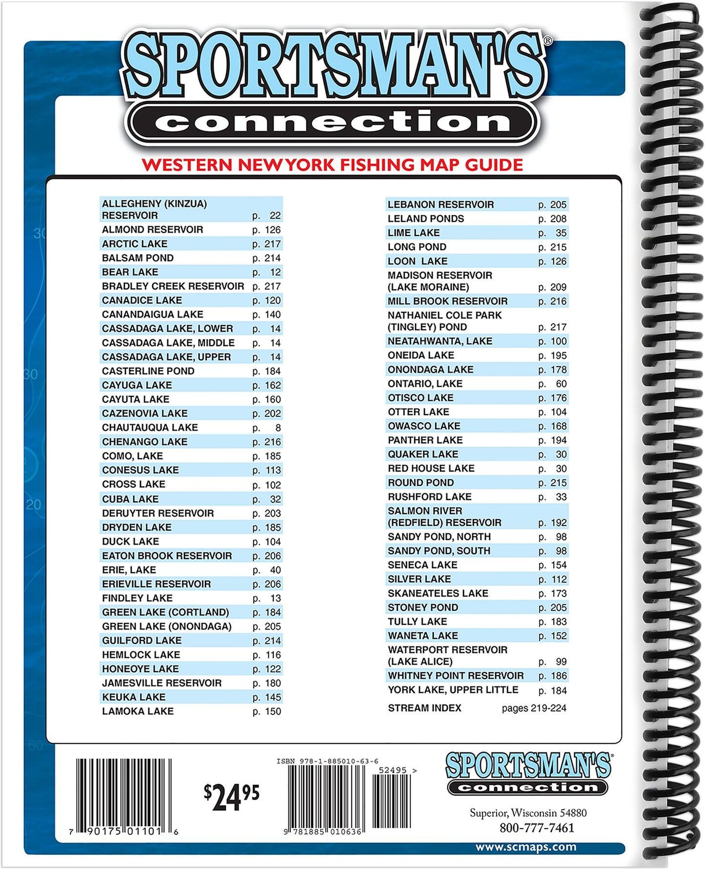 Western New York Fishing Map Guide