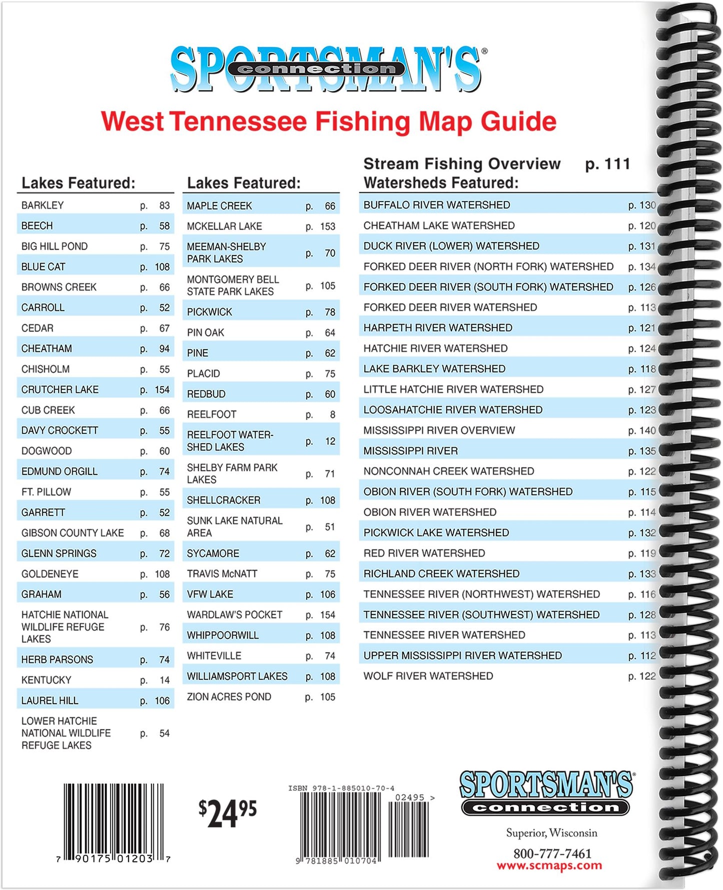 West Tennessee Fishing Map Guide