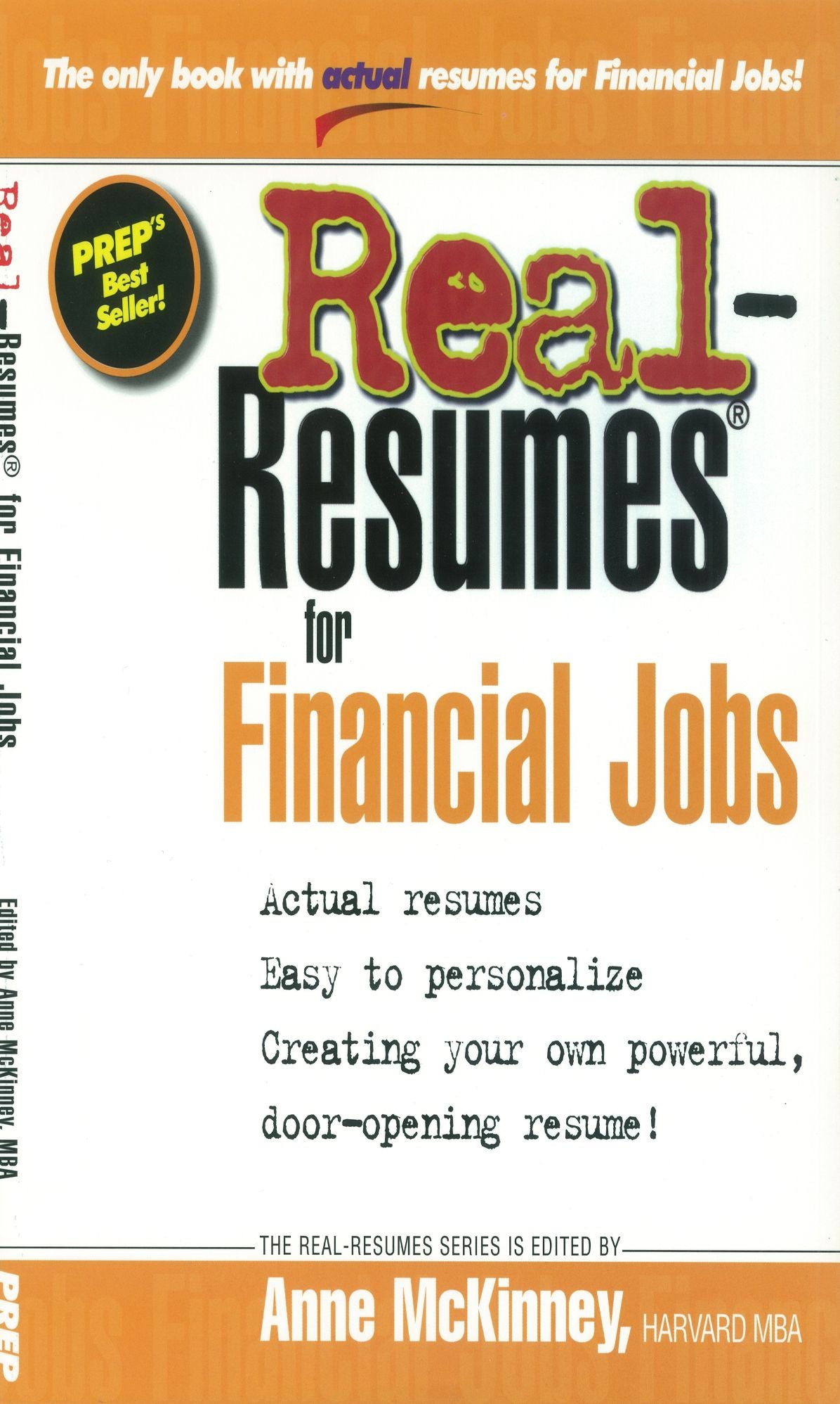 Real-Resumes for Financial Jobs