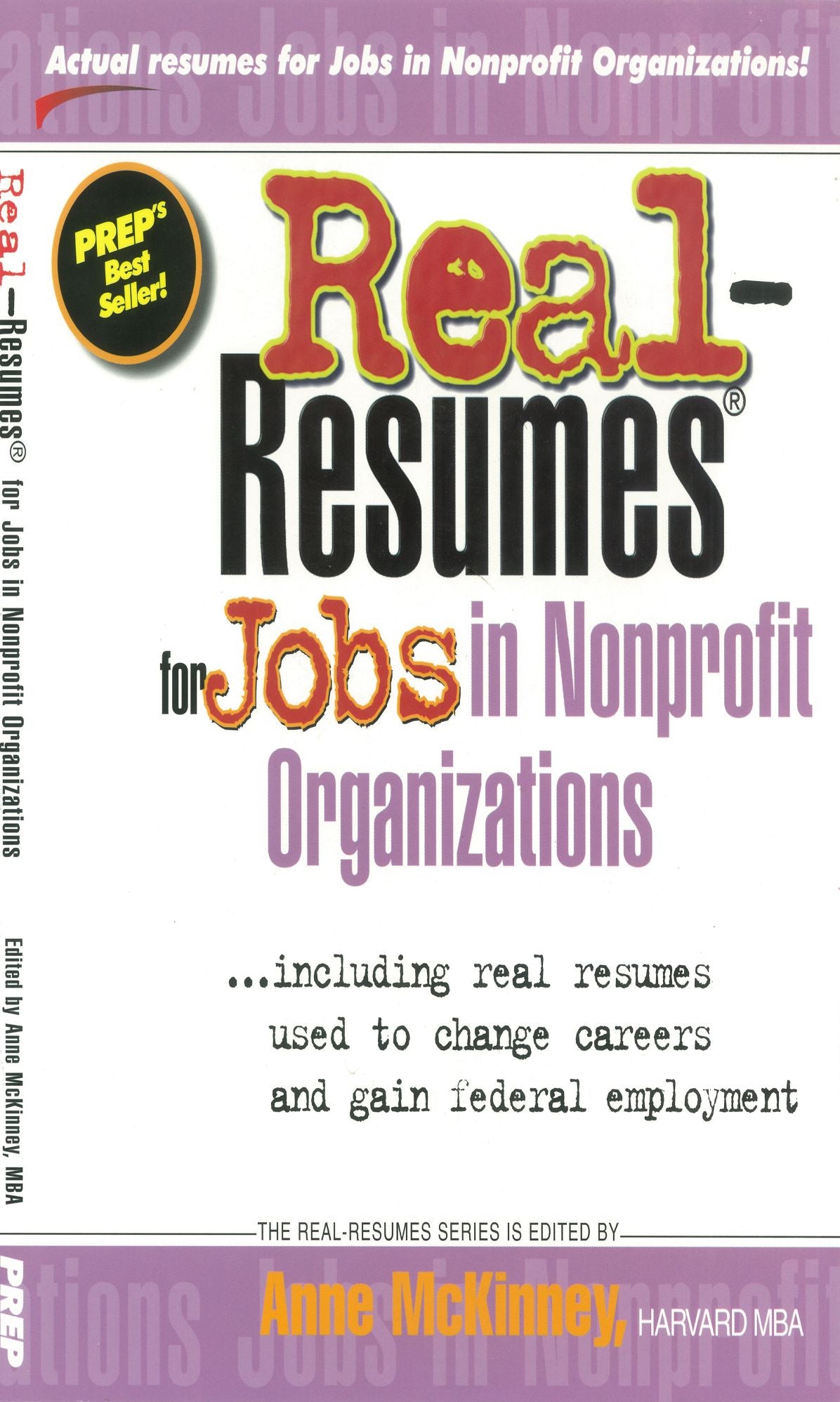 Real-Resumes for Jobs in Nonprofit Organizations