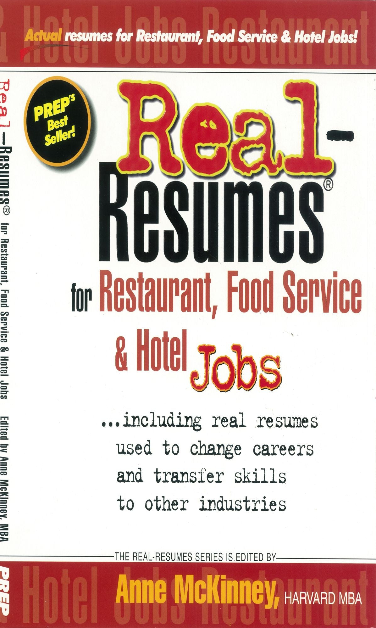 Real-Resumes for Restaurant, Food Service & Hotel Jobs