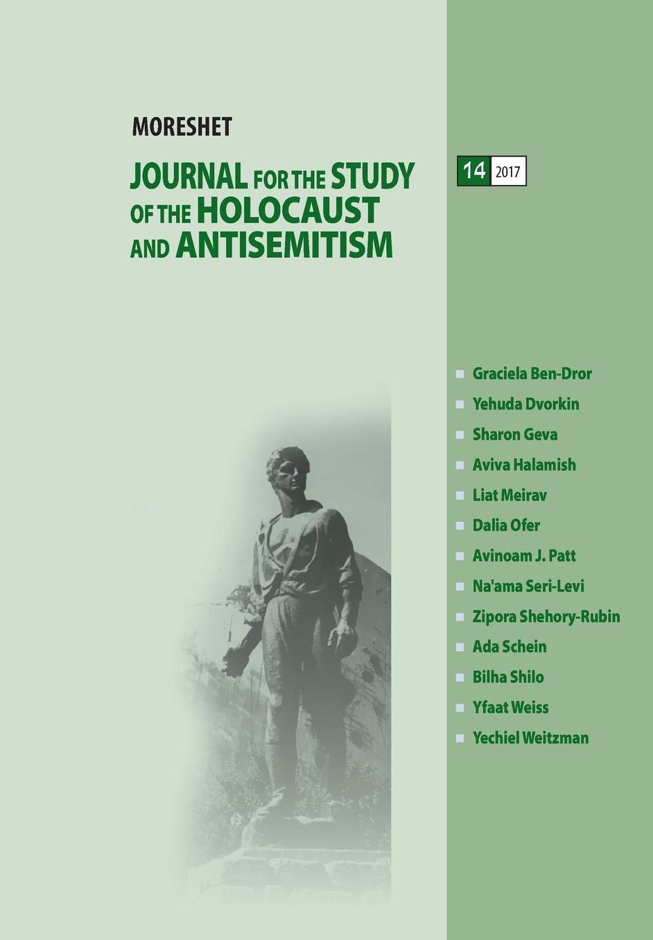 MORESHET JOURNAL (Volume 14/2017): Journal for the Study of the Holocaust and Antisemitism