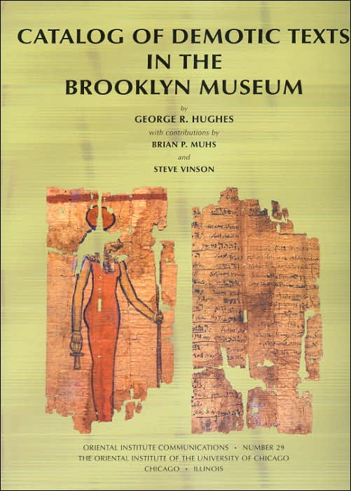 Catalog of Demotic Texts in the Brooklyn Museum of Art