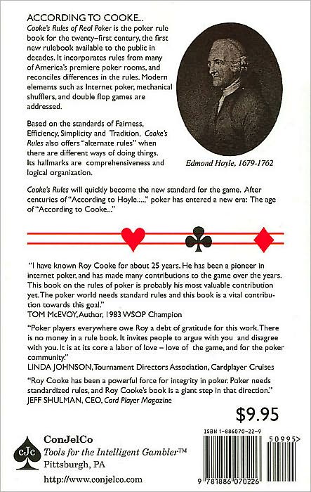 Cooke's Rules of Real Poker