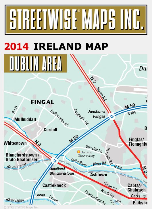 Streetwise Ireland Map - Laminated Country Road Map of Ireland - Folding Pocket Size Travel Map (2014)