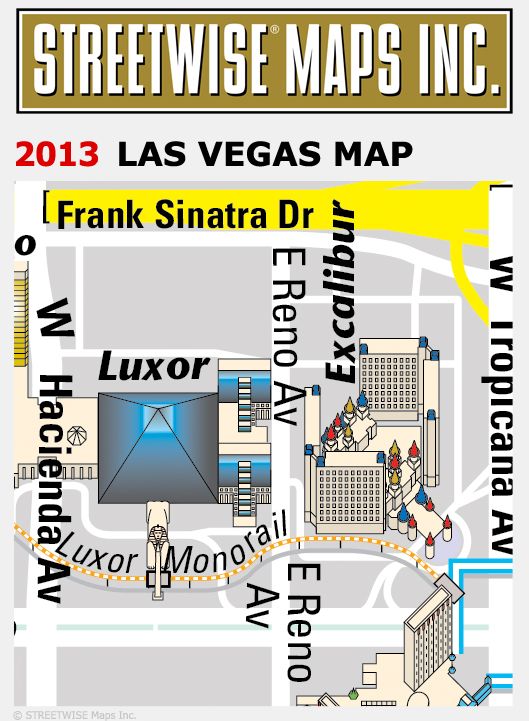 Streetwise Las Vegas Map - Laminated City Center Street Map of Las Vegas, Nevada - Folding Pocket Size Travel Map (2013)