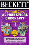 Football Card Alphabetical Checklist No. 1: Alphabetical Player Listings for Virtually Every Football Card Produced Since 1894!