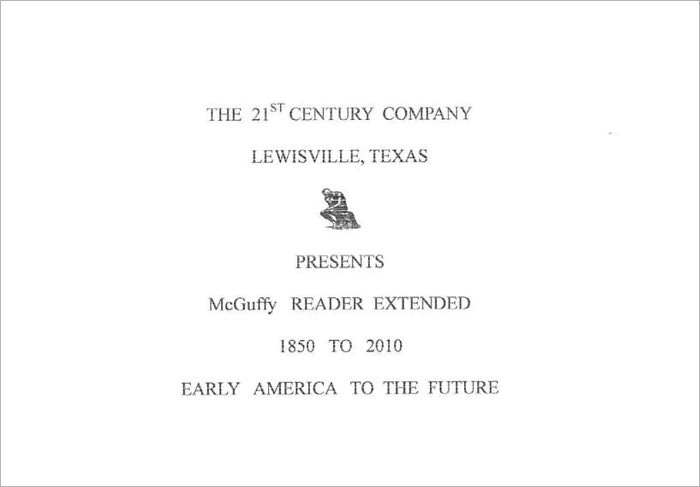 McGuffy Reader Extended