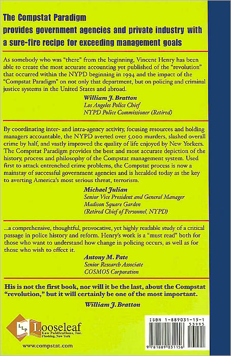 COMPSTAT Paradigm: Management Accountability in Policing, Business and the Public Sector