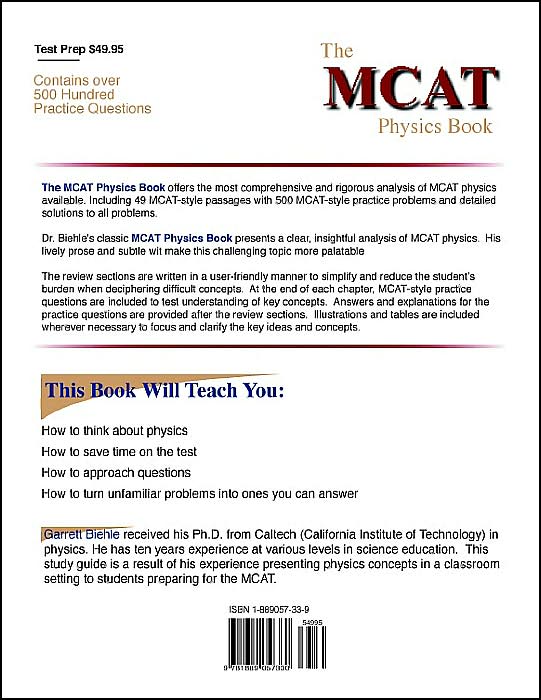 The Mcat Physics Book