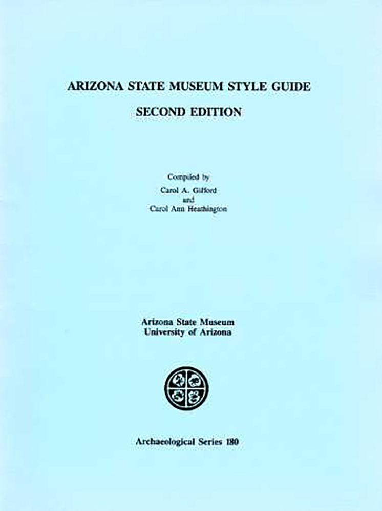 Arizona State Museum Style Guide