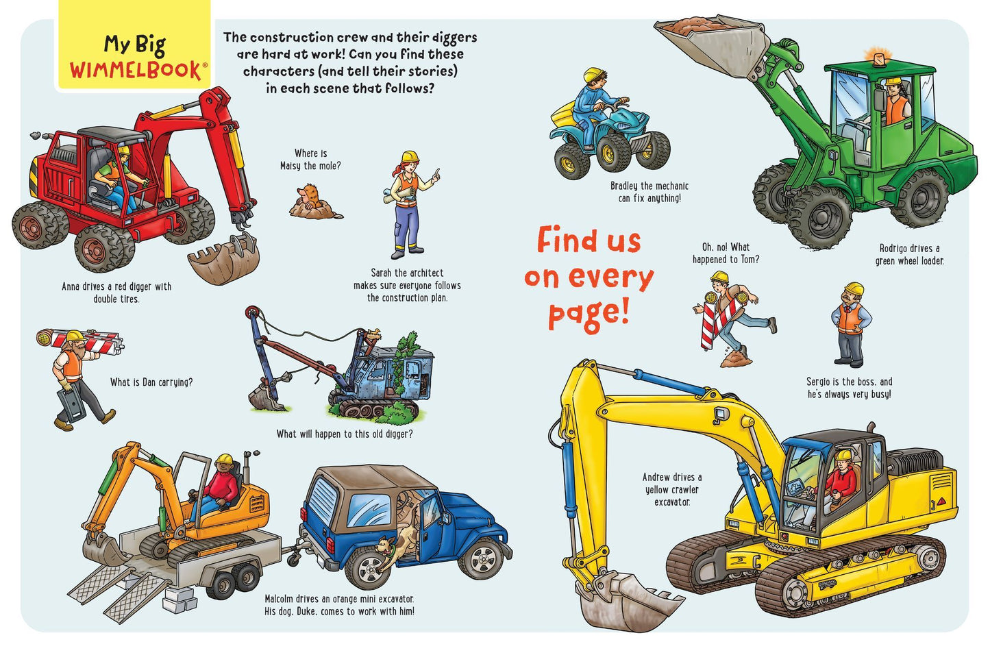 My Big Wimmelbook® - Diggers at Work!: A Look-and-Find Book (Kids Tell the Story)