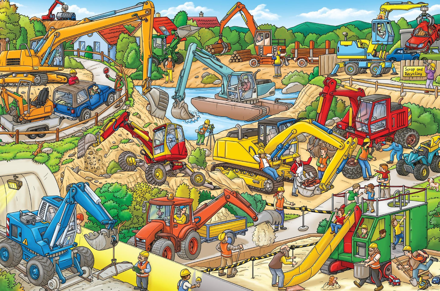 My Big Wimmelbook® - Diggers at Work!: A Look-and-Find Book (Kids Tell the Story)