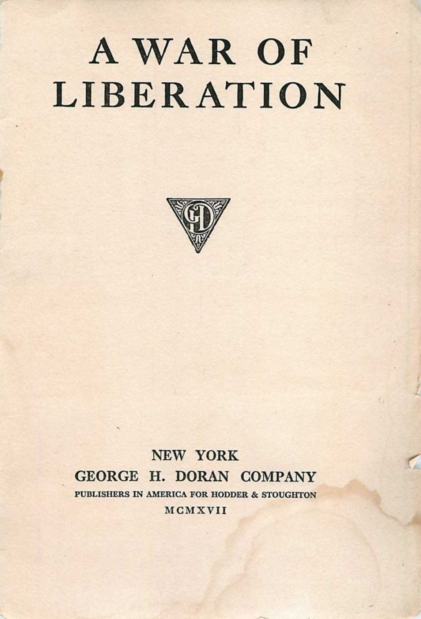A War of Liberation