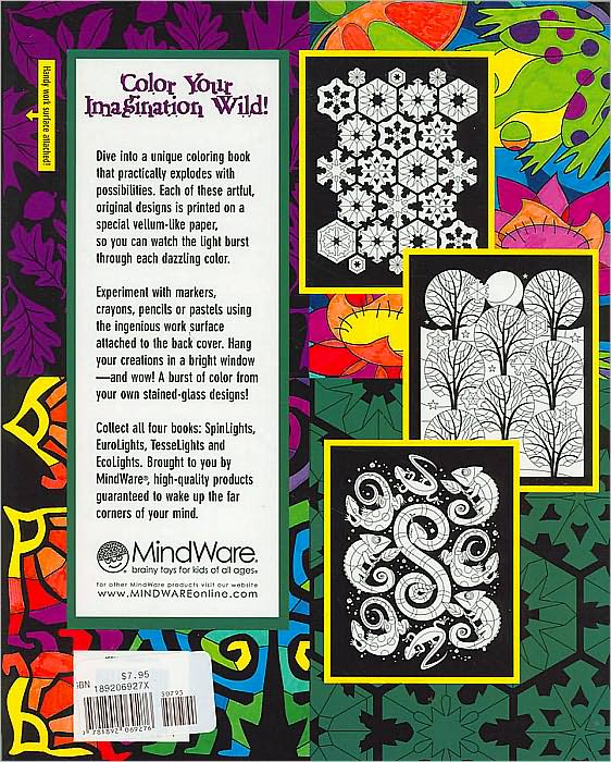Ecolights: Stained-glass Coloring Book