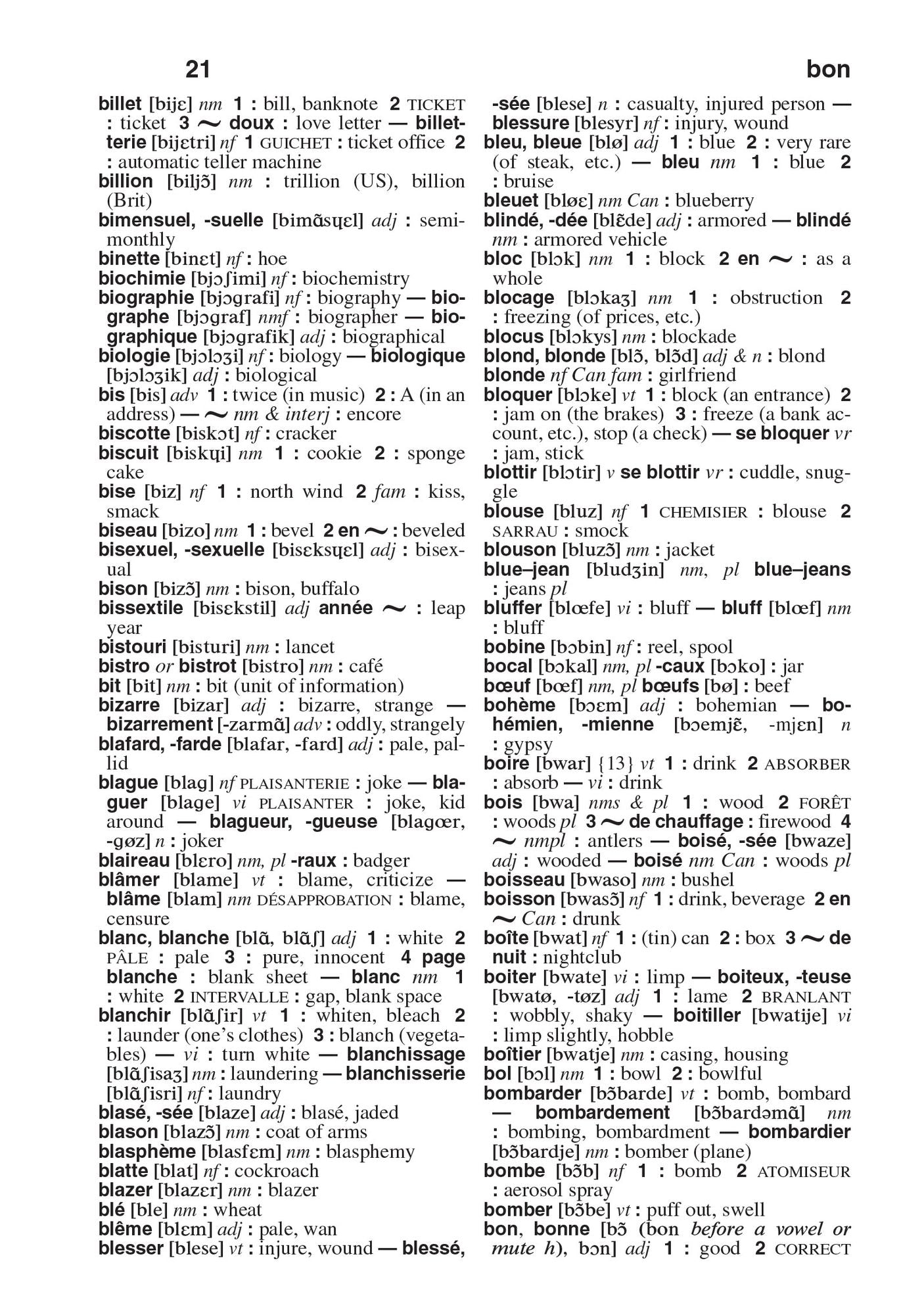 Webster's French-English Dictionary