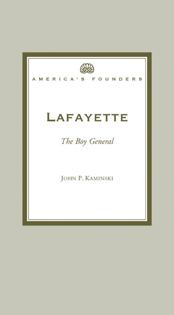 Lafayette: The Boy General