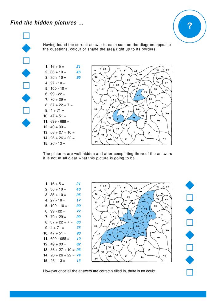 Arithmetic Arithmetic . . .: Solve the Puzzle Pictures by Colouring in Your Answers