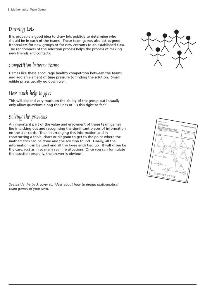 Mathematical Team Games: Enjoyable activities to enhance the curriculum