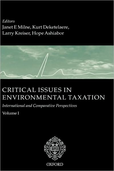 Critical Issues In Environmental Taxation